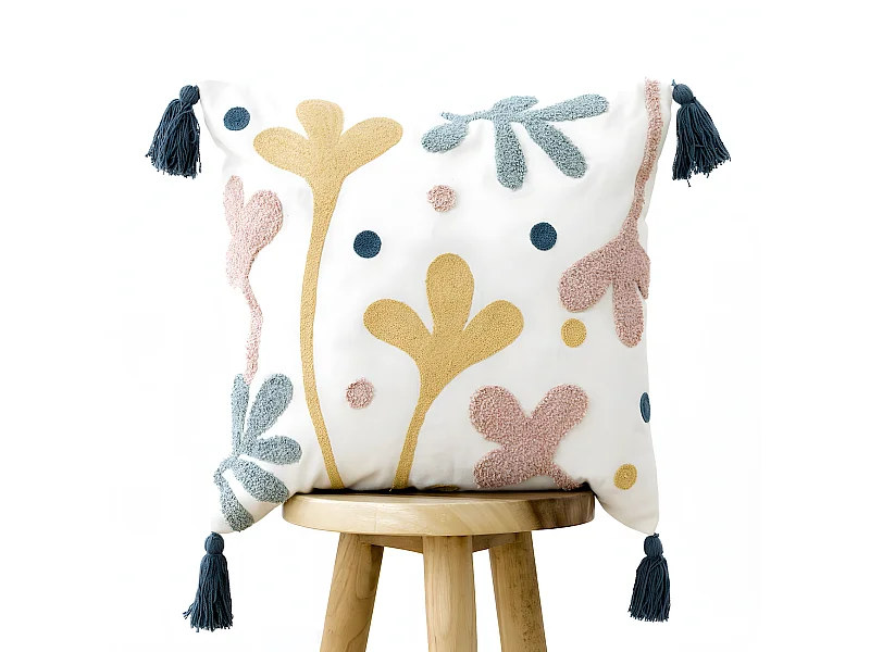 Coussin textile  45 cm x 45 cm-Lilium