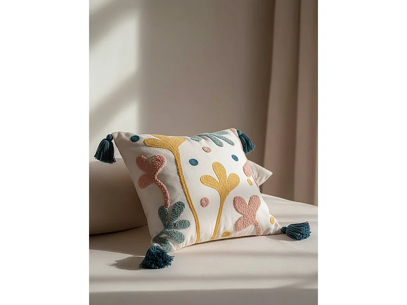 Coussin textile  45 cm x 45 cm-Lilium