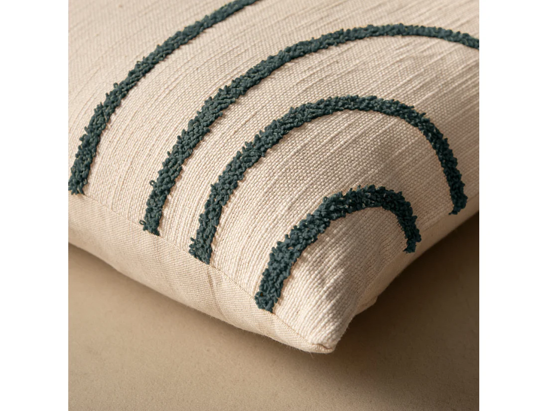 Coussin textile vert 45 cm x 45 cm-Naam