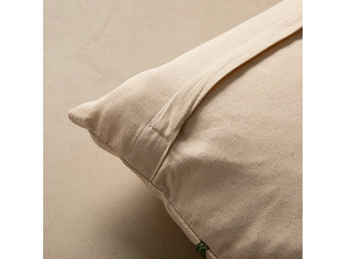 Coussin textile vert 45 cm x 45 cm-Naam