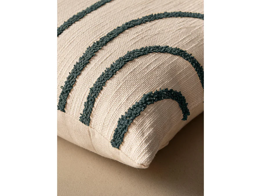 Coussin textile vert 45 cm x 45 cm-Naam