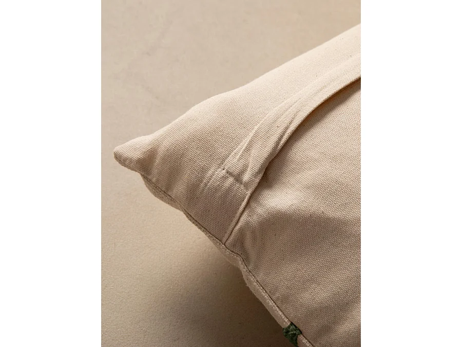 Coussin textile vert 45 cm x 45 cm-Naam