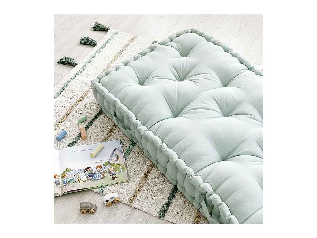 Pouf textile menthe 13 cm x 120 cm-Cosi
