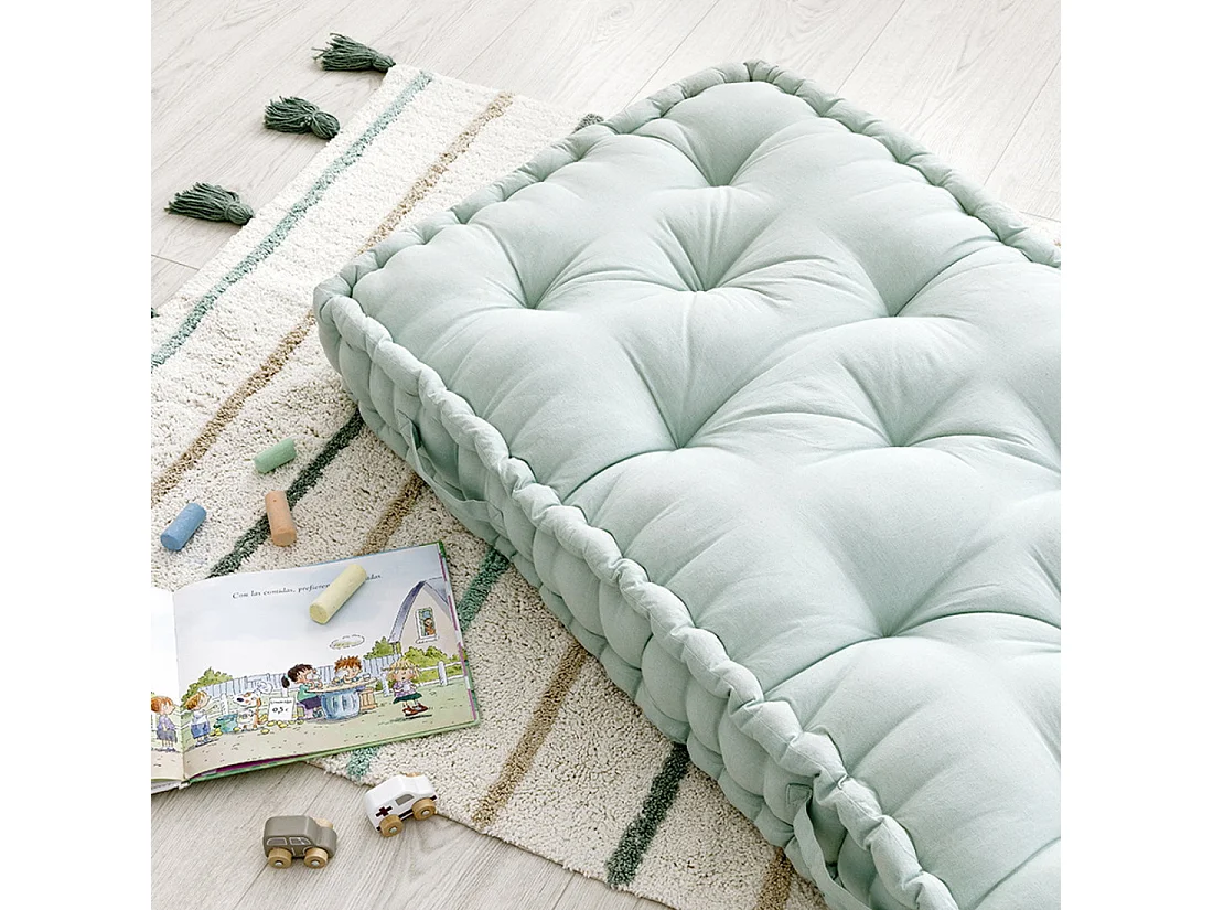 Pouf textile menthe 13 cm x 120 cm-Cosi