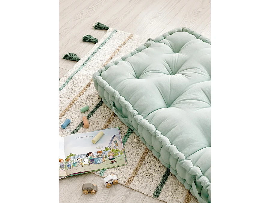 Pouf textile menthe 13 cm x 120 cm-Cosi