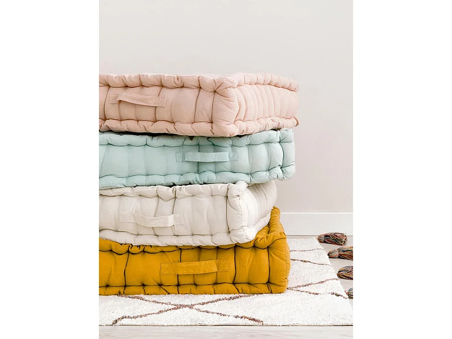 Pouf textile menthe 13 cm x 120 cm-Cosi