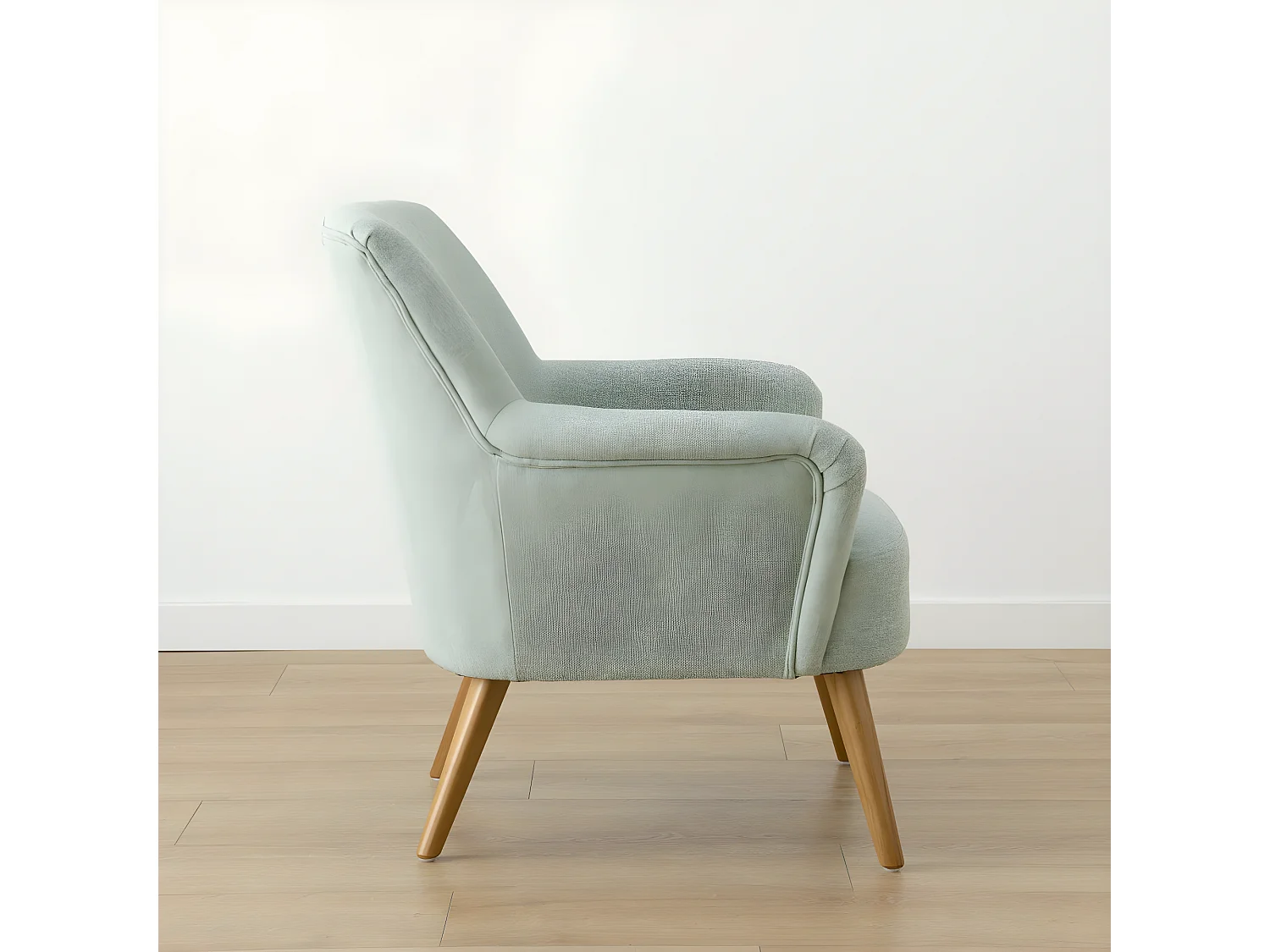 Fauteuil tapissé menthe 81 cm x 69 cm-Suis