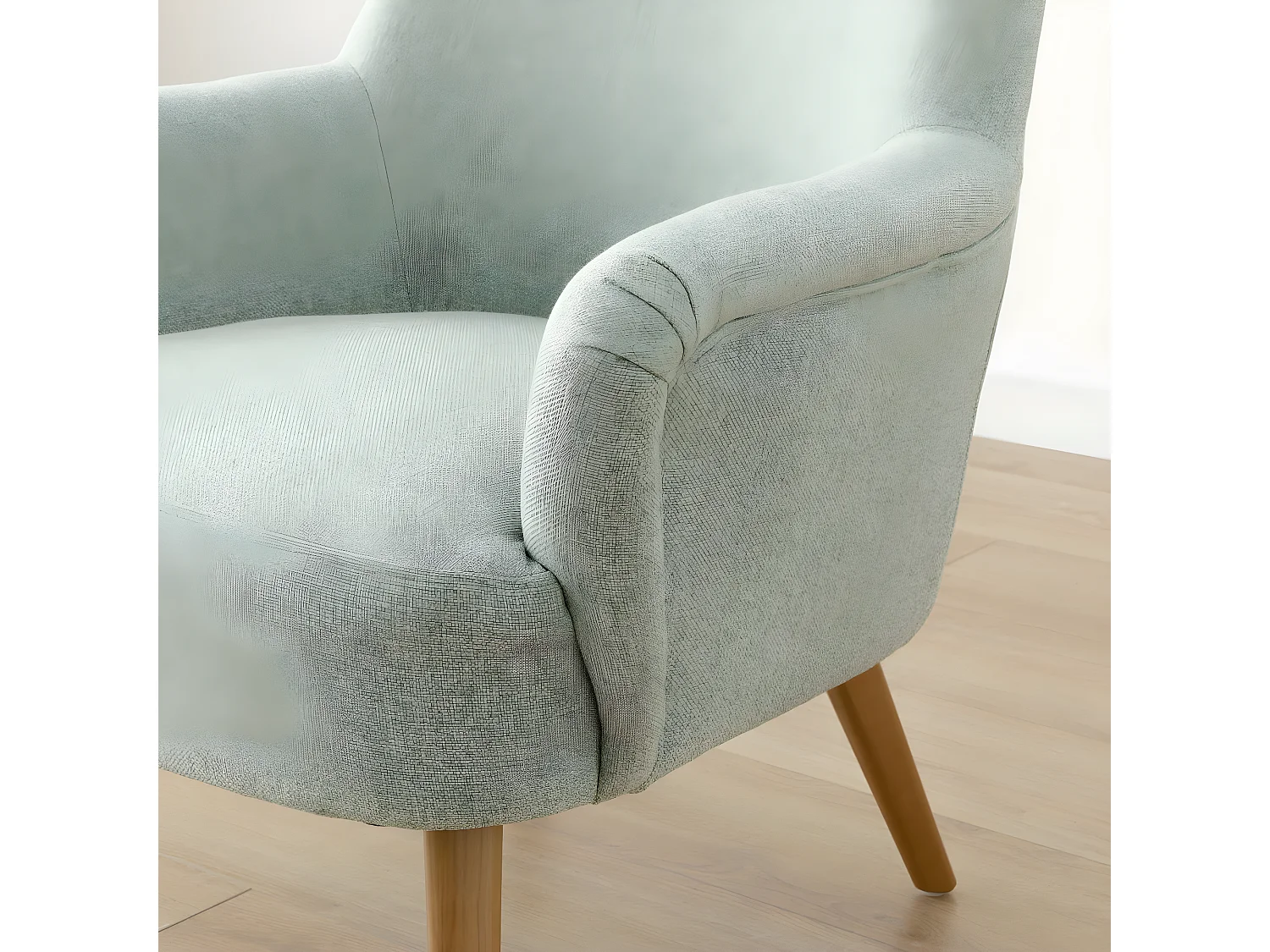 Fauteuil tapissé menthe 81 cm x 69 cm-Suis