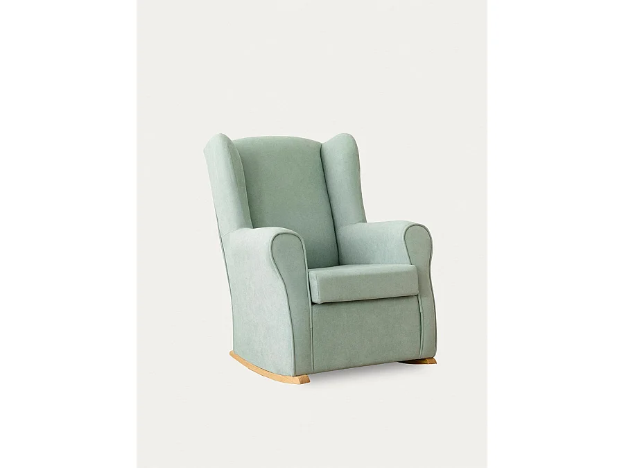Fauteuil tapissé menthe 102 cm x 78 cm-Hilde