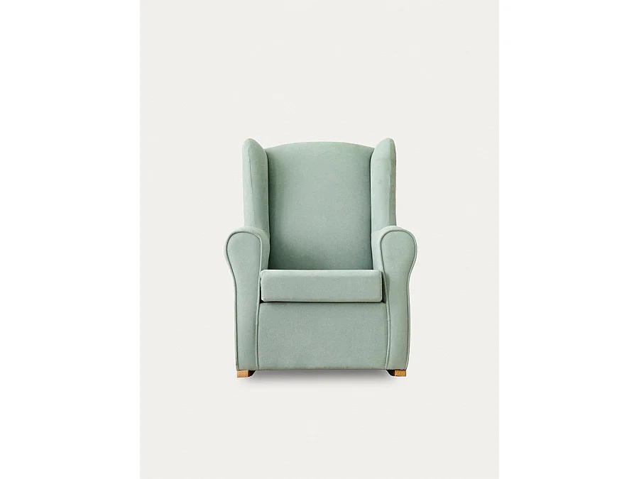 Fauteuil tapissé menthe 102 cm x 78 cm-Hilde