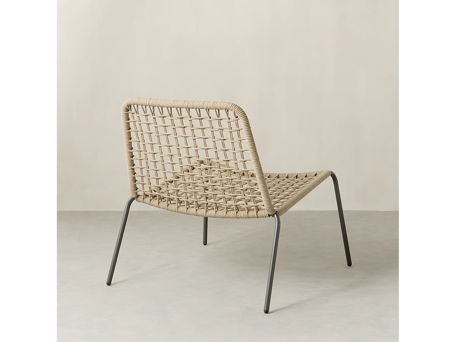 Fauteuil extérieur métal naturel 74,5 cm x 72,5 cm-Campbell