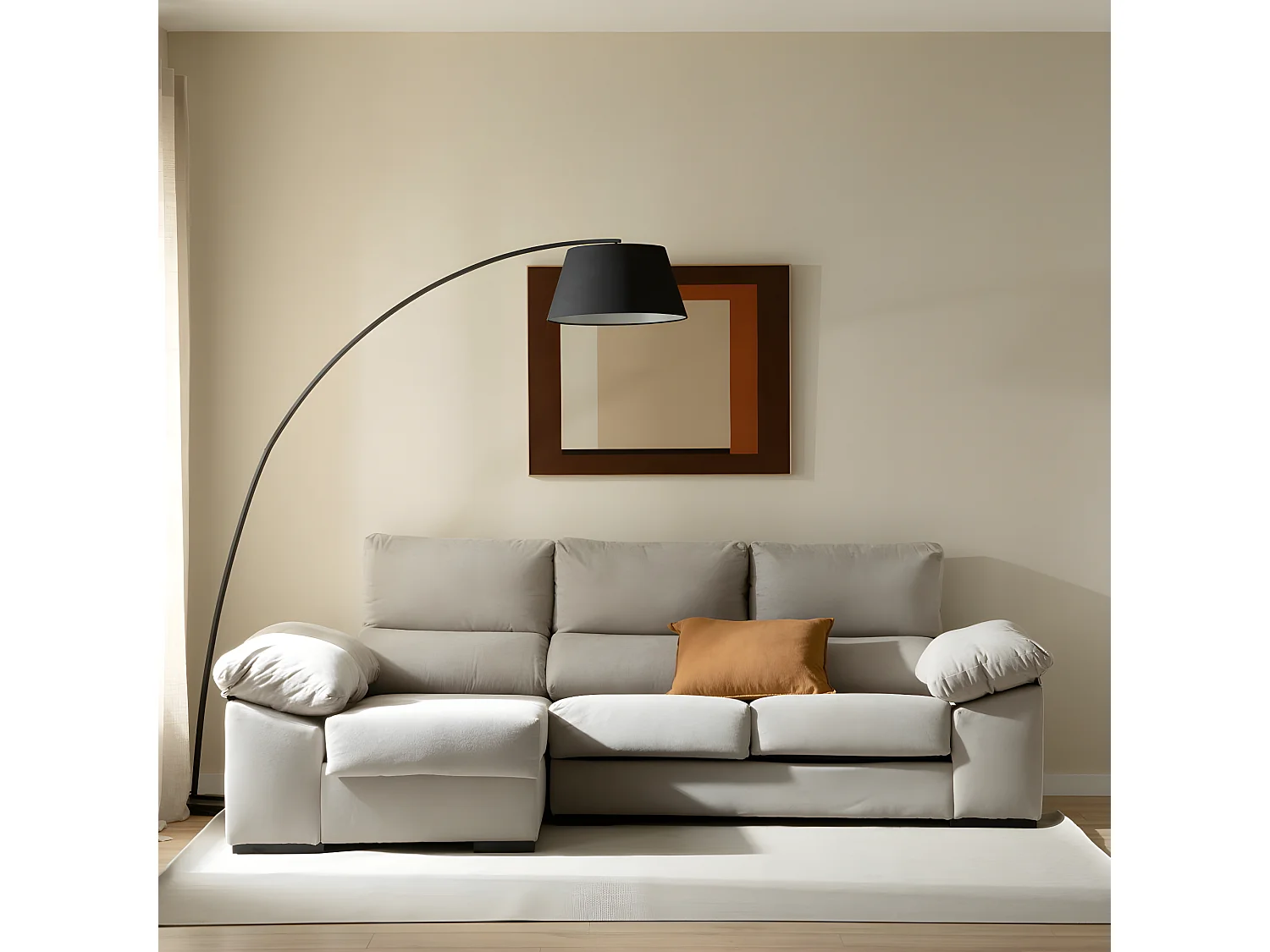 Sofa tapissé  100 cm x 274 cm-Soho