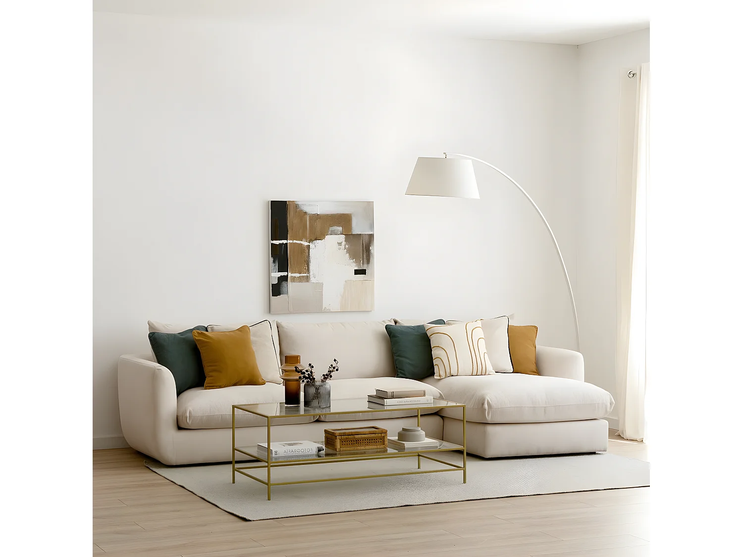 Sofa tapissé  84 cm x 309 cm-Cuzco