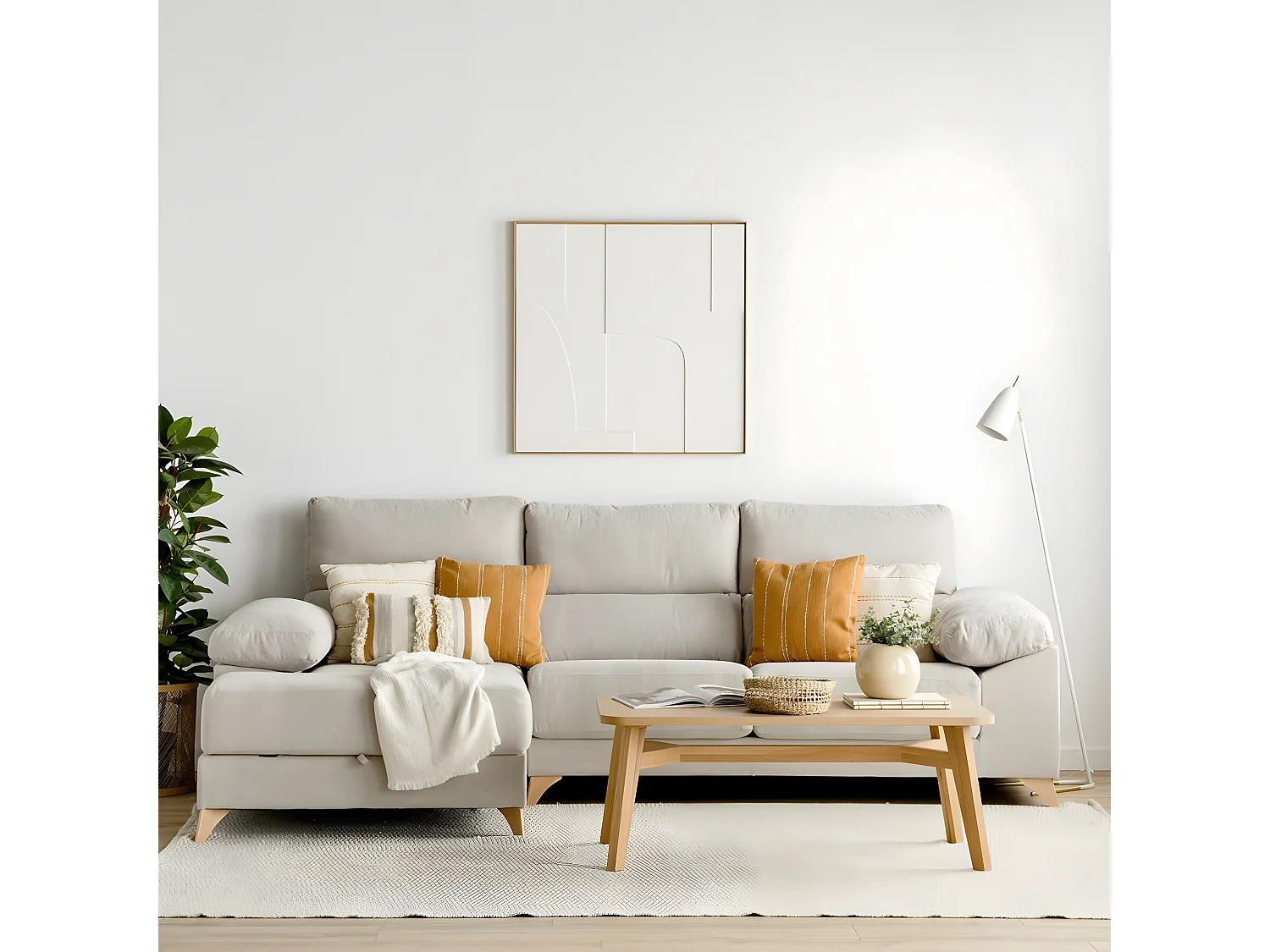 Sofa tapissé  105 cm x 296 cm-June