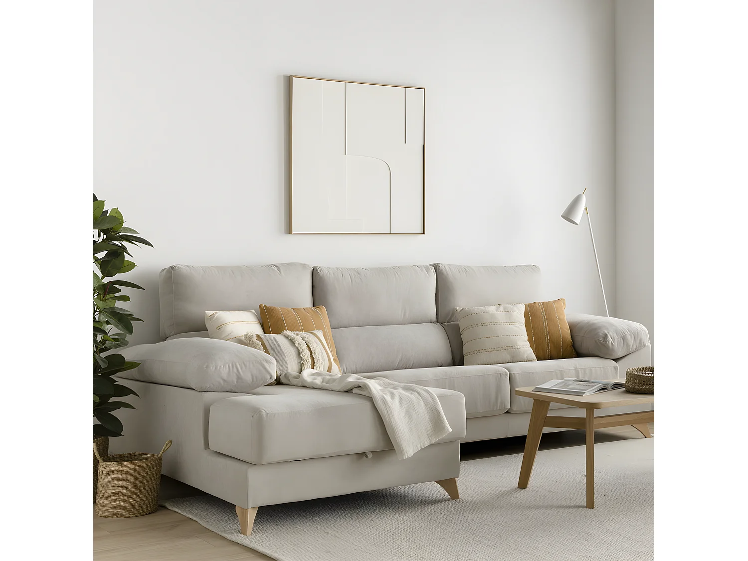 Sofa tapissé  105 cm x 296 cm-June