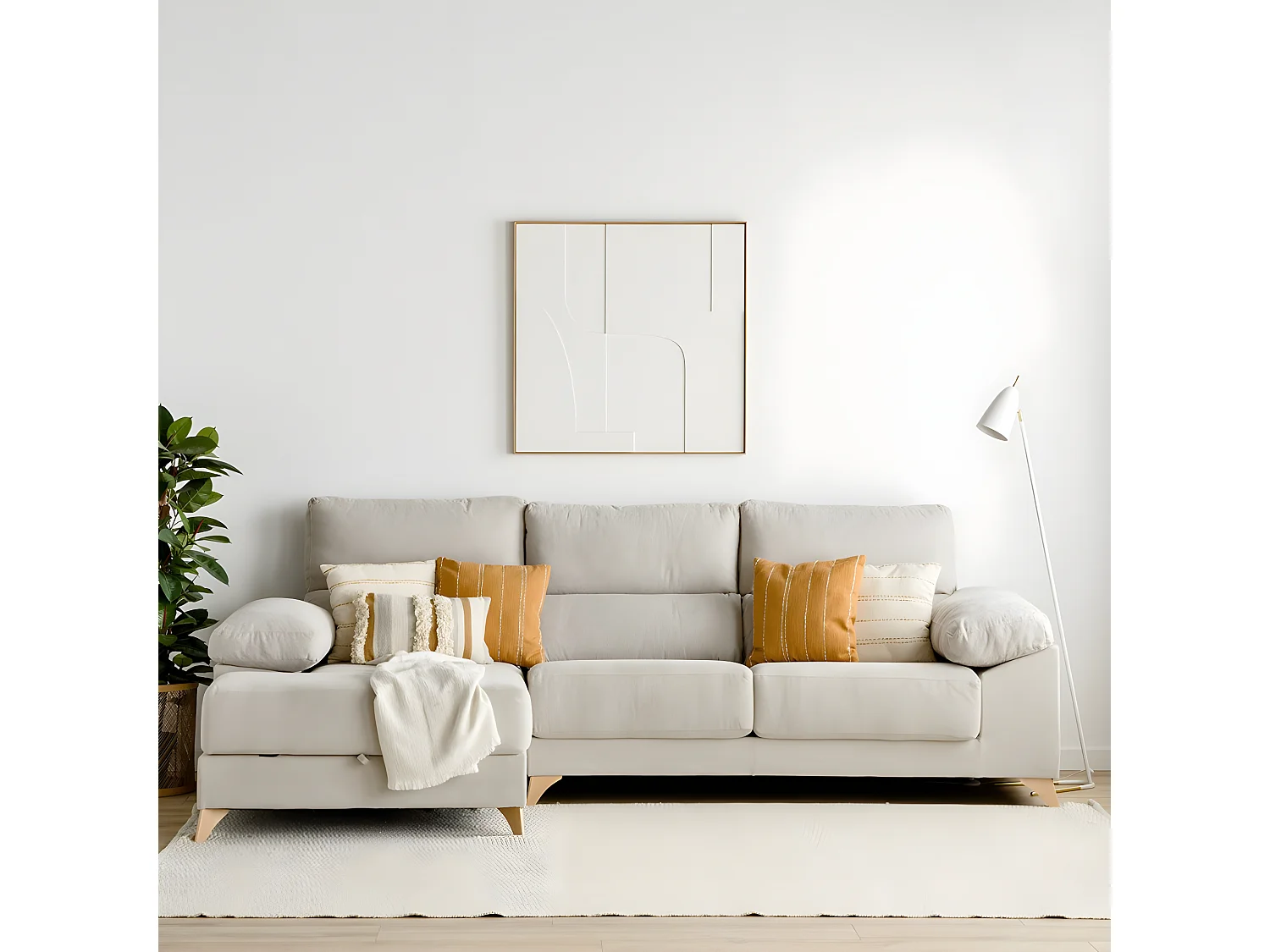 Sofa tapissé  105 cm x 296 cm-June