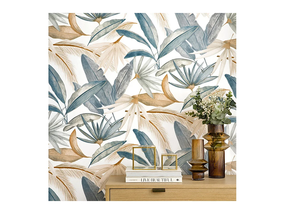 Papier peint textile  1005 cm x 53 cm-Cali