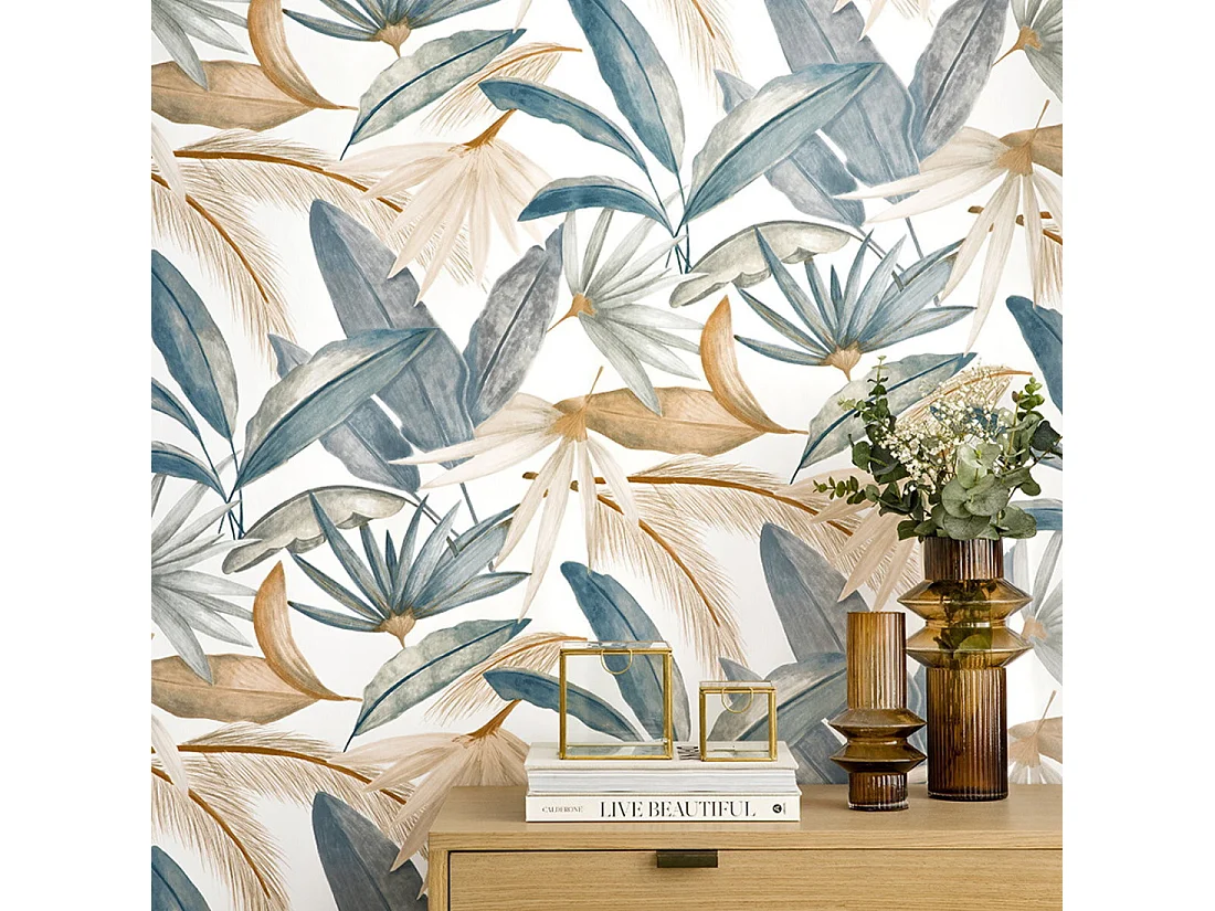 Papier peint textile  1005 cm x 53 cm-Cali