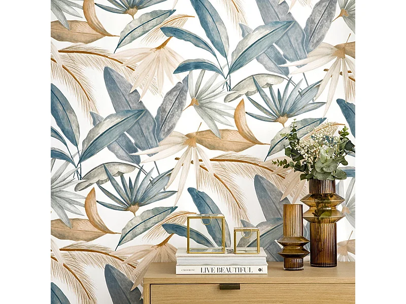 Papier peint textile  1005 cm x 53 cm-Cali