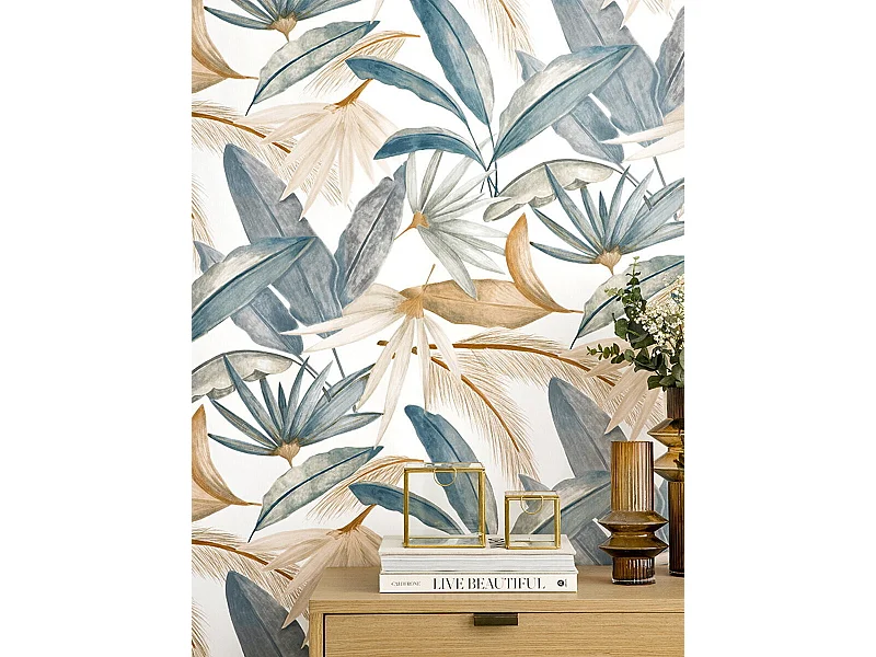 Papier peint textile  1005 cm x 53 cm-Cali