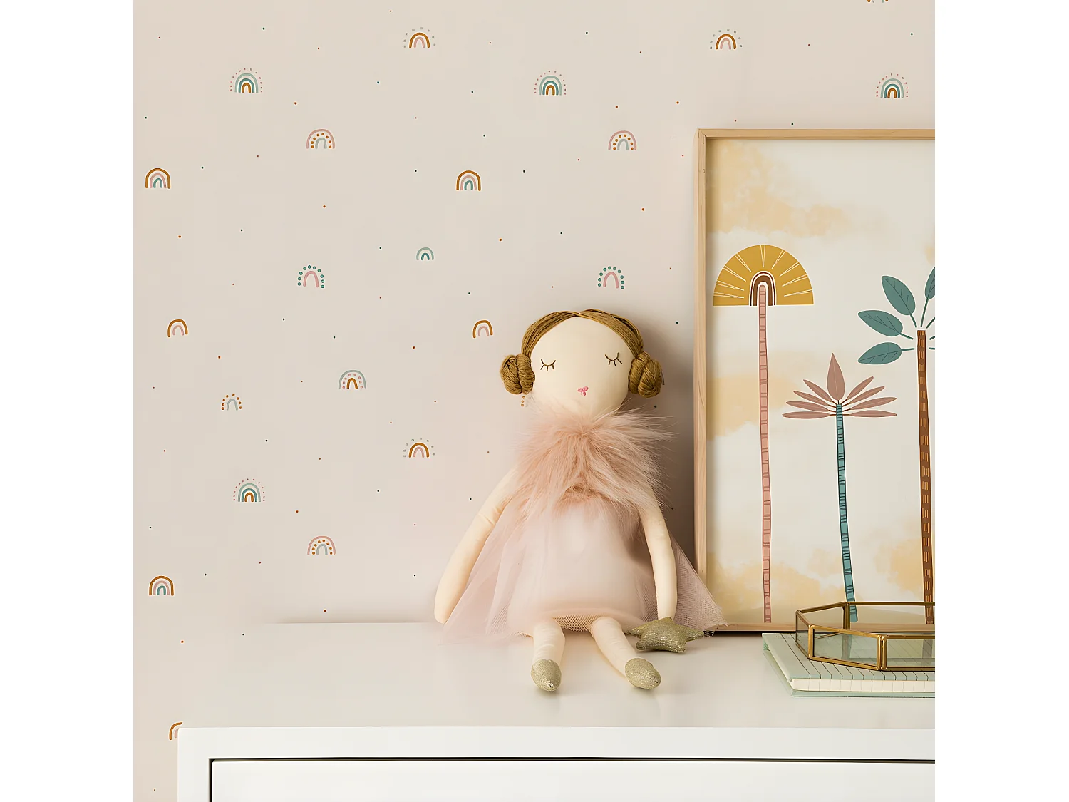 Papier peint textile  1005 cm x 53 cm-Arcoiris