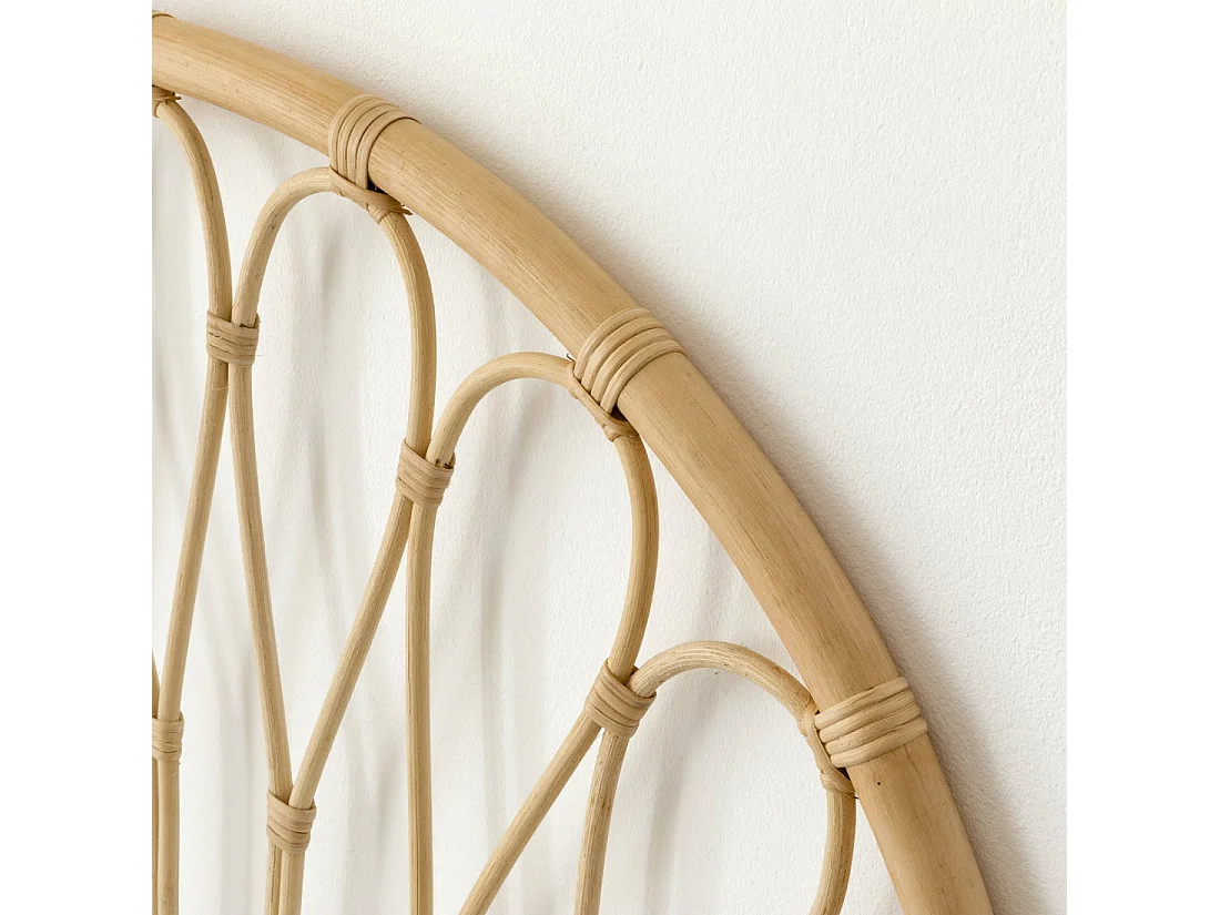 Tête de lit rotin  125 cm x 102 cm-Boe