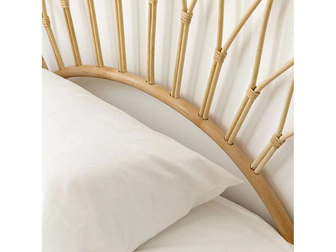 Tête de lit rotin  125 cm x 102 cm-Boe