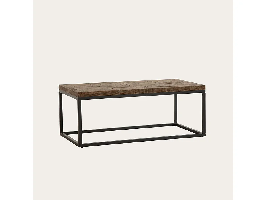 Table basse en bois massif naturel 115x45
