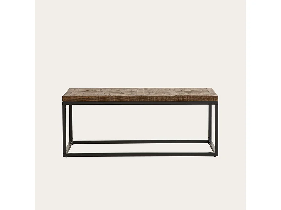 Table basse en bois massif naturel 115x45