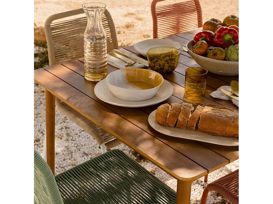 Table extérieur bois  73 cm x 160 cm-Hanson