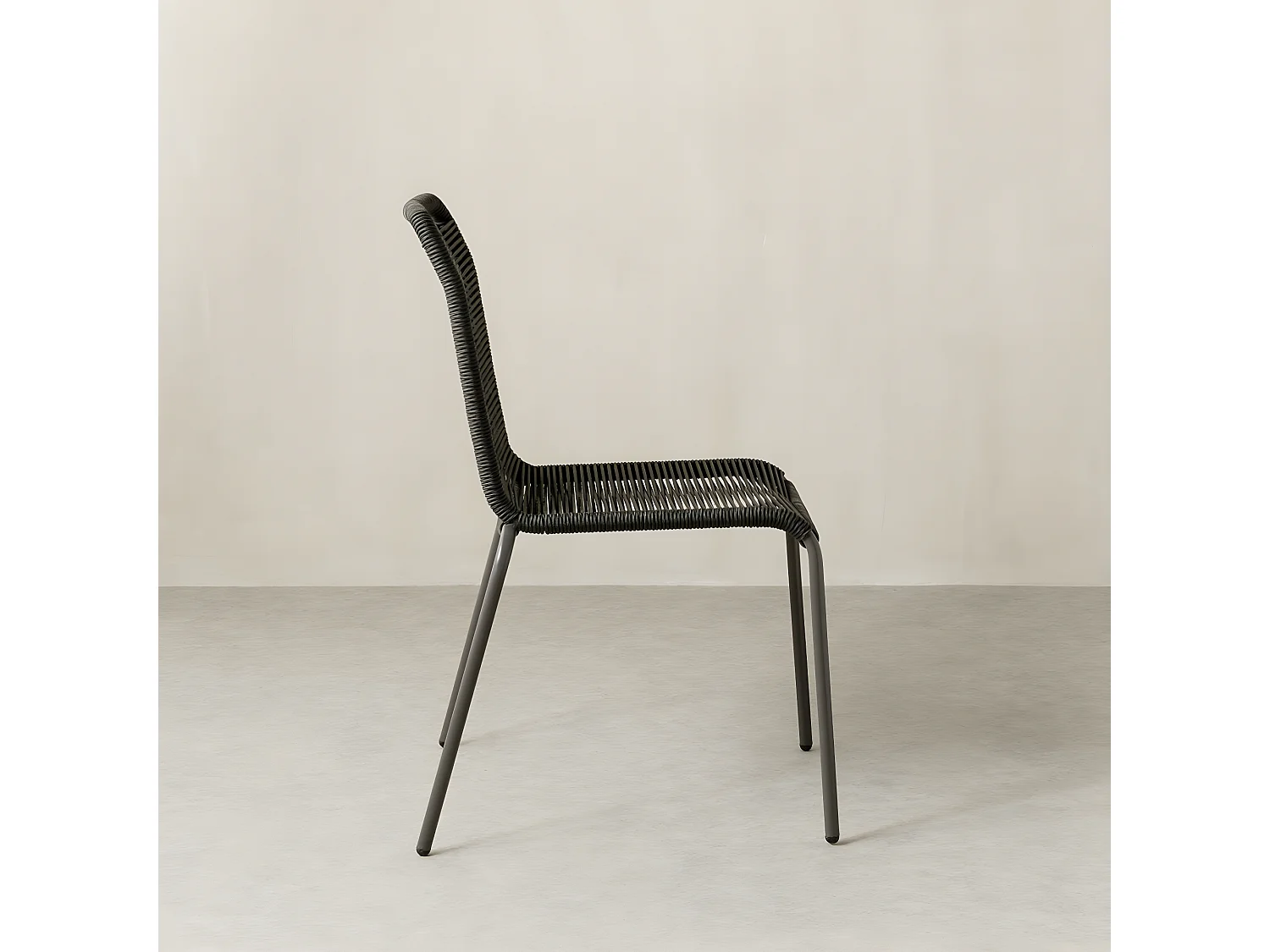 Chaise extérieur métal antracite 83 cm x 54 cm-Bowen