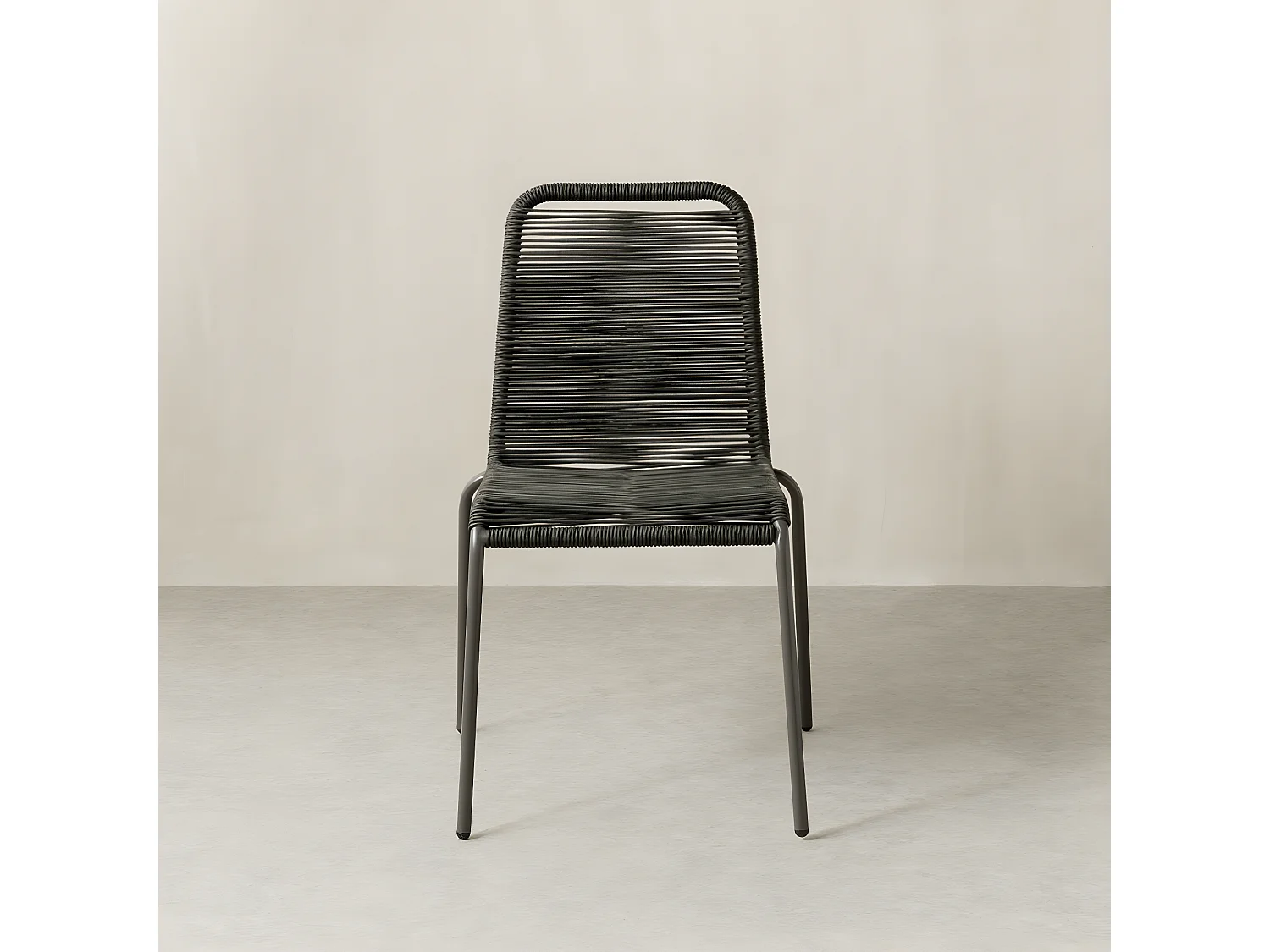 Chaise extérieur métal antracite 83 cm x 54 cm-Bowen