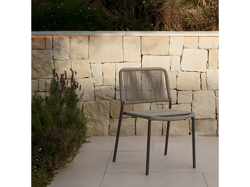 Chaise extérieur métal  78,5 cm x 49,5 cm-Jervis