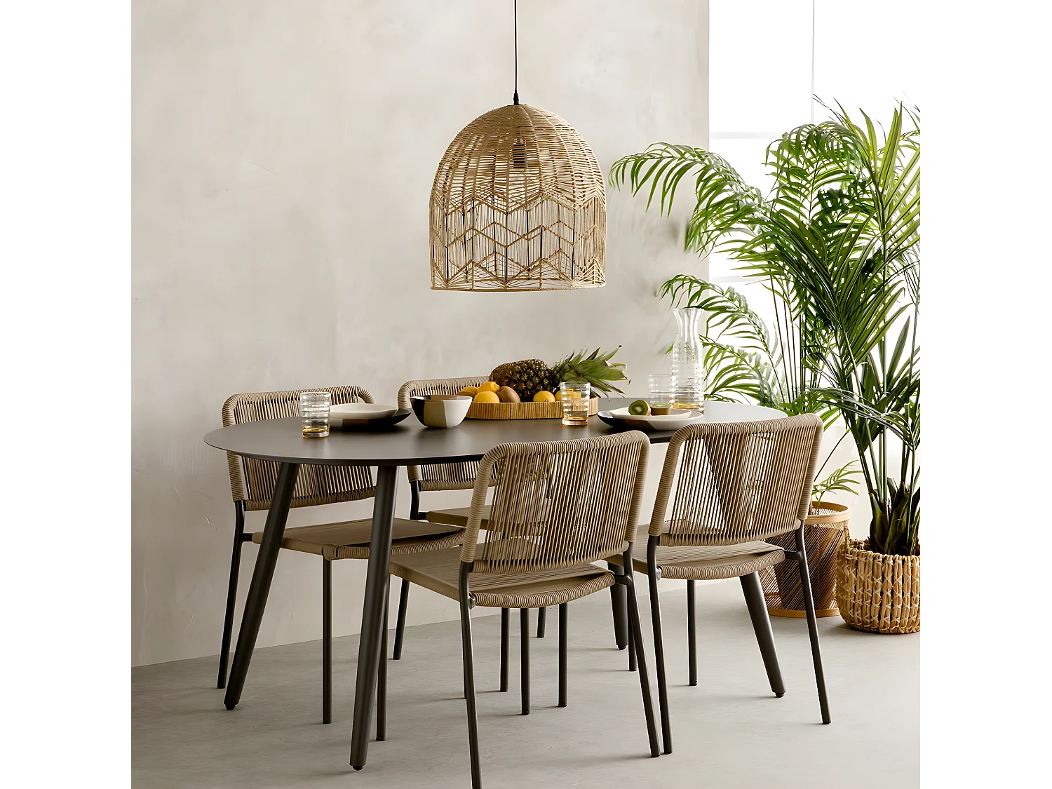 Chaise extérieur métal  78,5 cm x 49,5 cm-Jervis