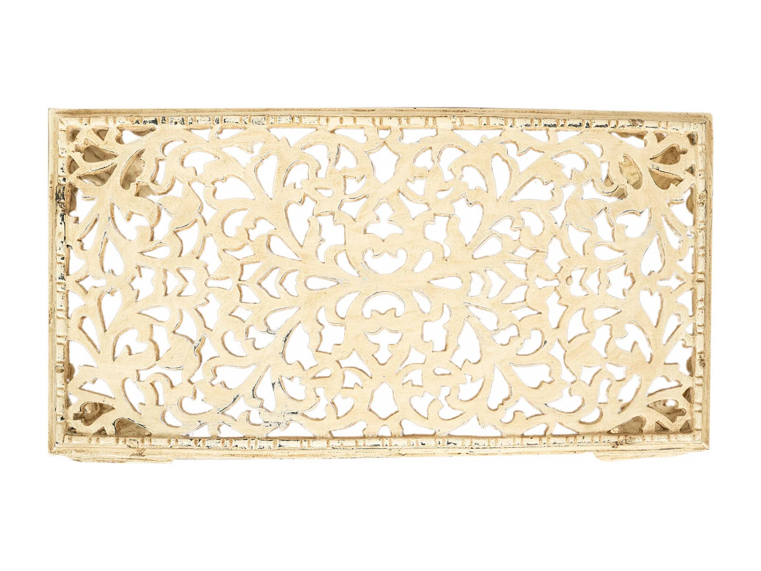 Table de jardin rectangulaire en fonte – Table basse et fumoir d'extérieur – Table d'appoint de jardin durable avec finition robuste