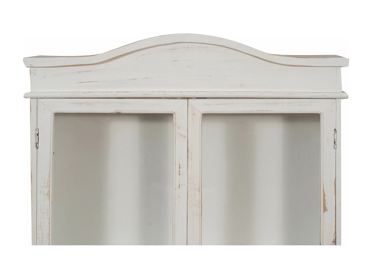 Caisson de cuisine 74X17X84 cm - 2 Portes - Blanc Antique - DOUCEUR- 1 meuble haut - Vitrine murale pour salle de bain et salon