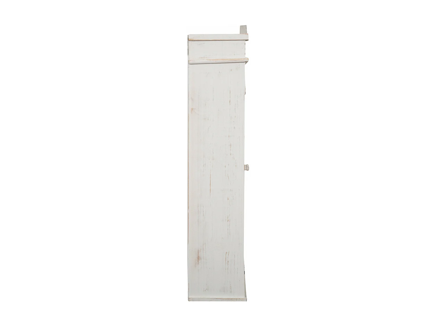 Caisson de cuisine 74X17X84 cm - 2 Portes - Blanc Antique - DOUCEUR- 1 meuble haut - Vitrine murale pour salle de bain et salon