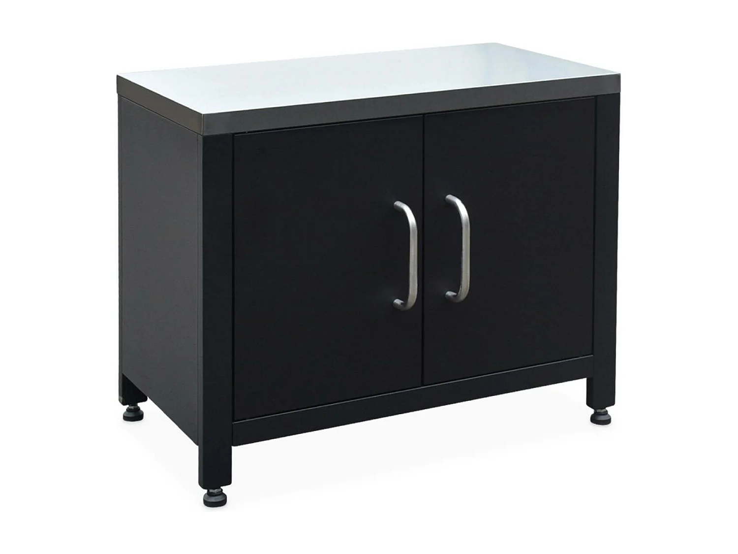 Cocina exterior de acero, 80cm negro