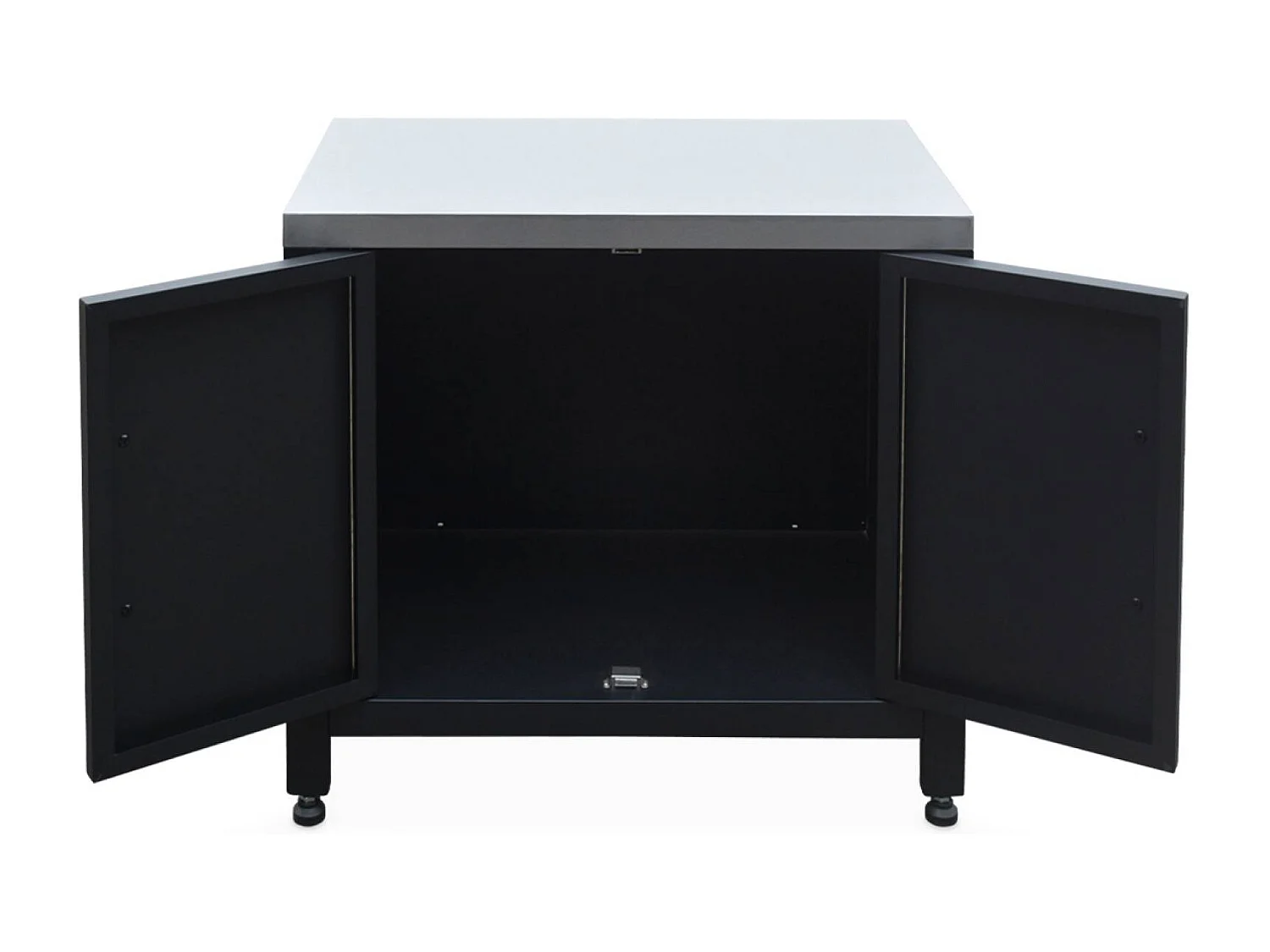 Cocina exterior de acero, 80cm negro