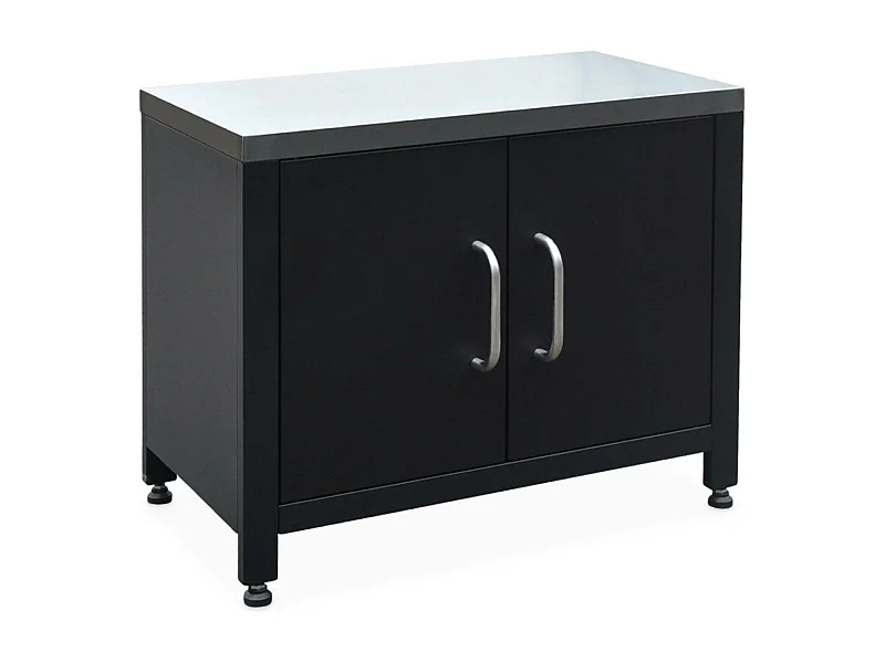 Cocina exterior de acero, 80cm negro