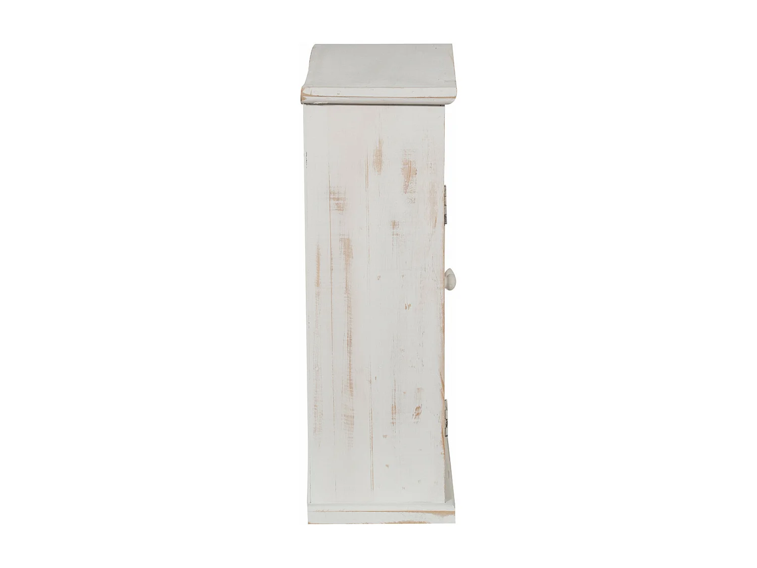 Caisson de cuisine 42x48x15 cm - 3 Etagères - 2 Portes Vitrées - Blanc Antique - SHABBY CHARME - 1 meuble haut - Vitrine murale pour salle de bain et salon