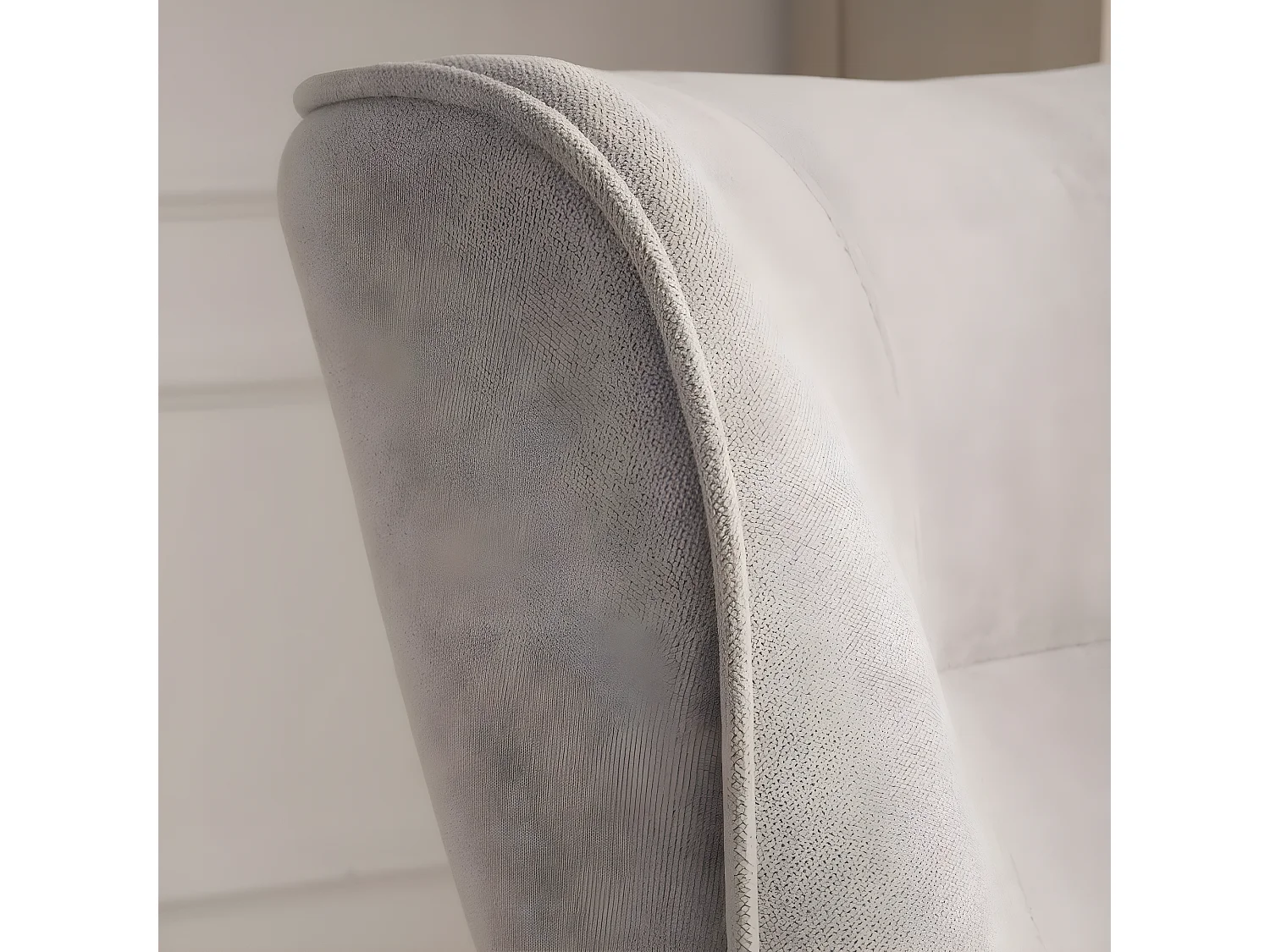 Poltrona stoffa e legno Gris Perla (631) 78x100