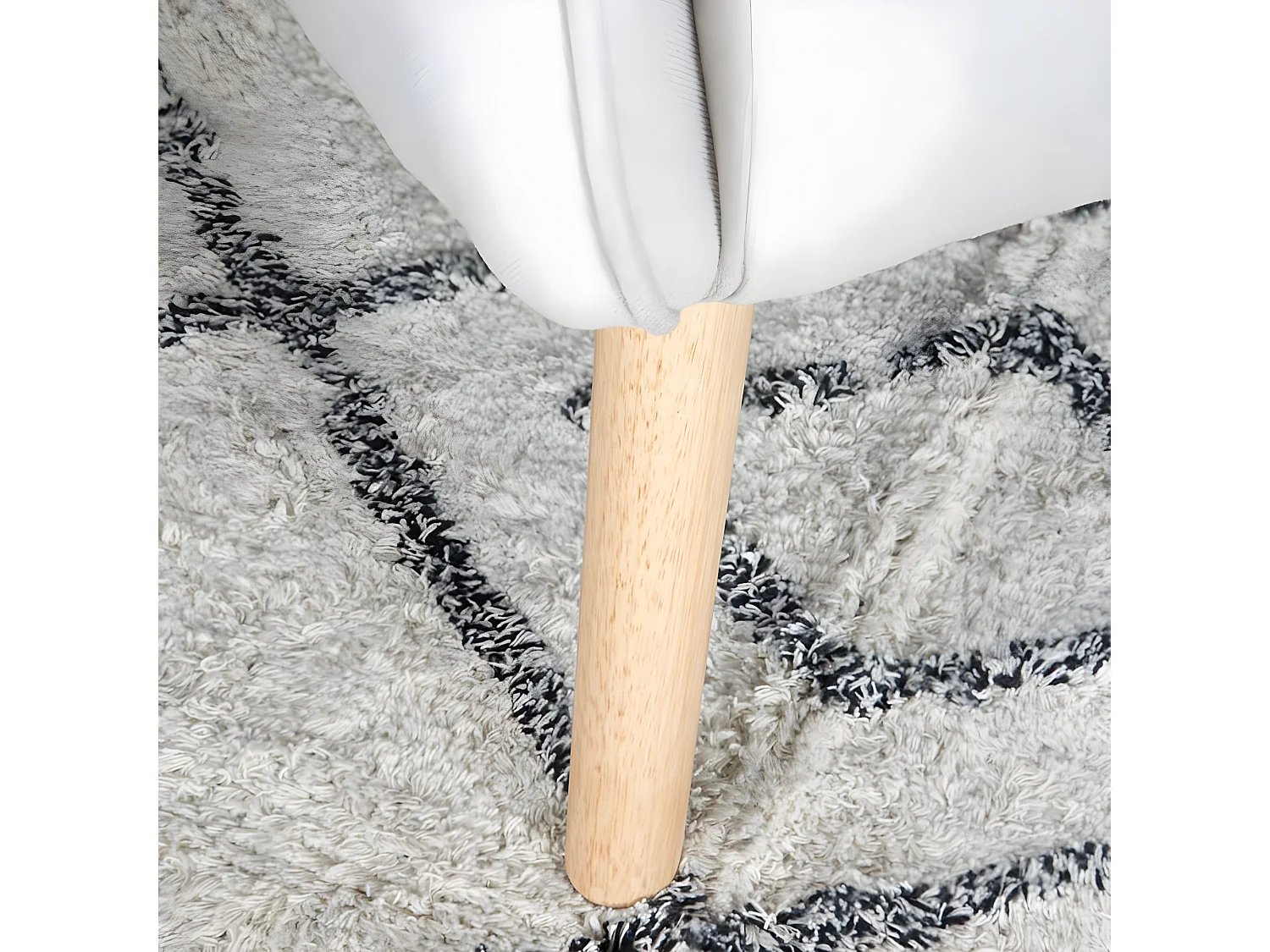 Poltrona stoffa e legno Beige (630) 78x100