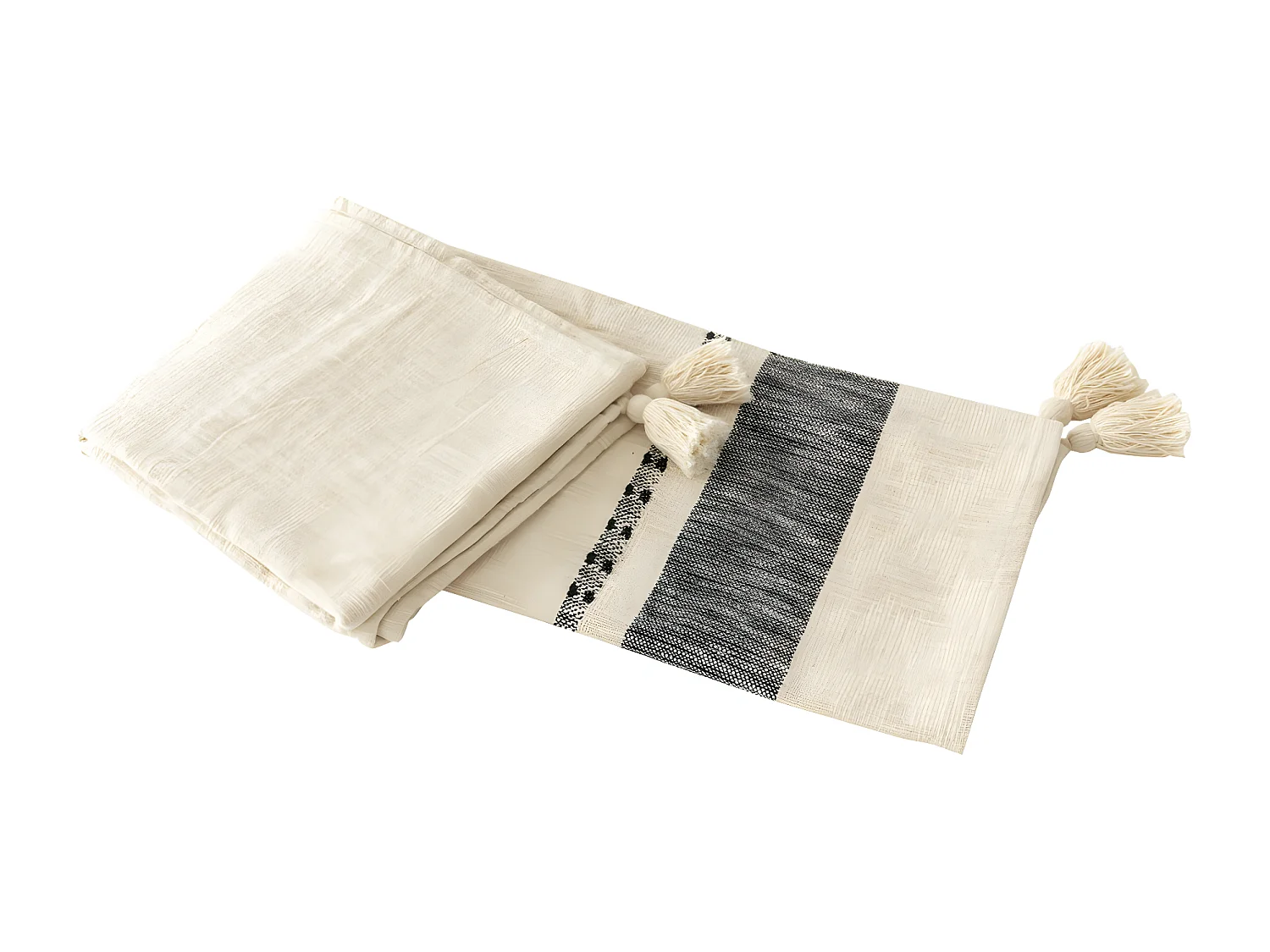 Plaid textile  130 cm x 170 cm-Wave