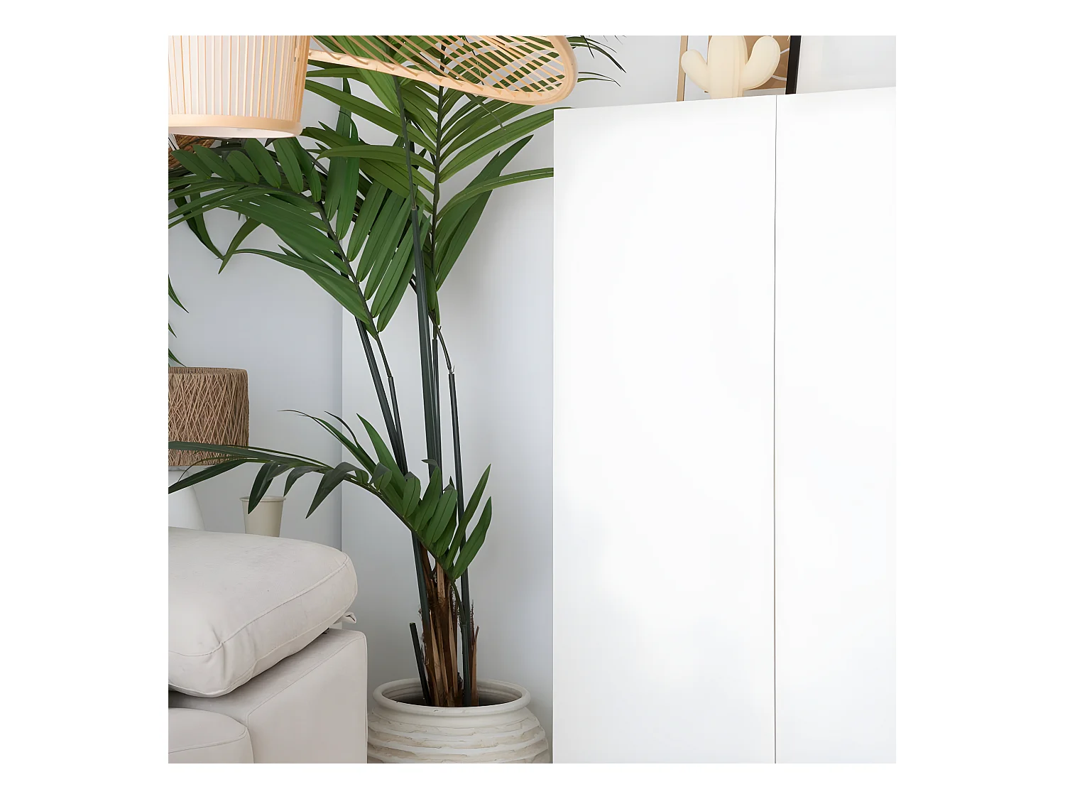 Vitrine en mdf naturel 100x141