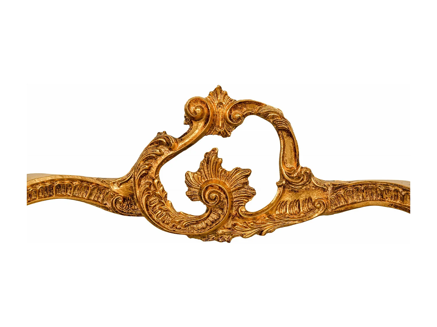 BISCOTTINI - Table console - Finition or antique - Table d'appoint - Console murale - Table de jardin - Table de chevet - Décoration vintage - 135x37x80 cm