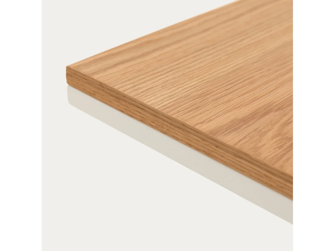 Table d'appoint bois naturel 60 cm x 30 cm-Galia