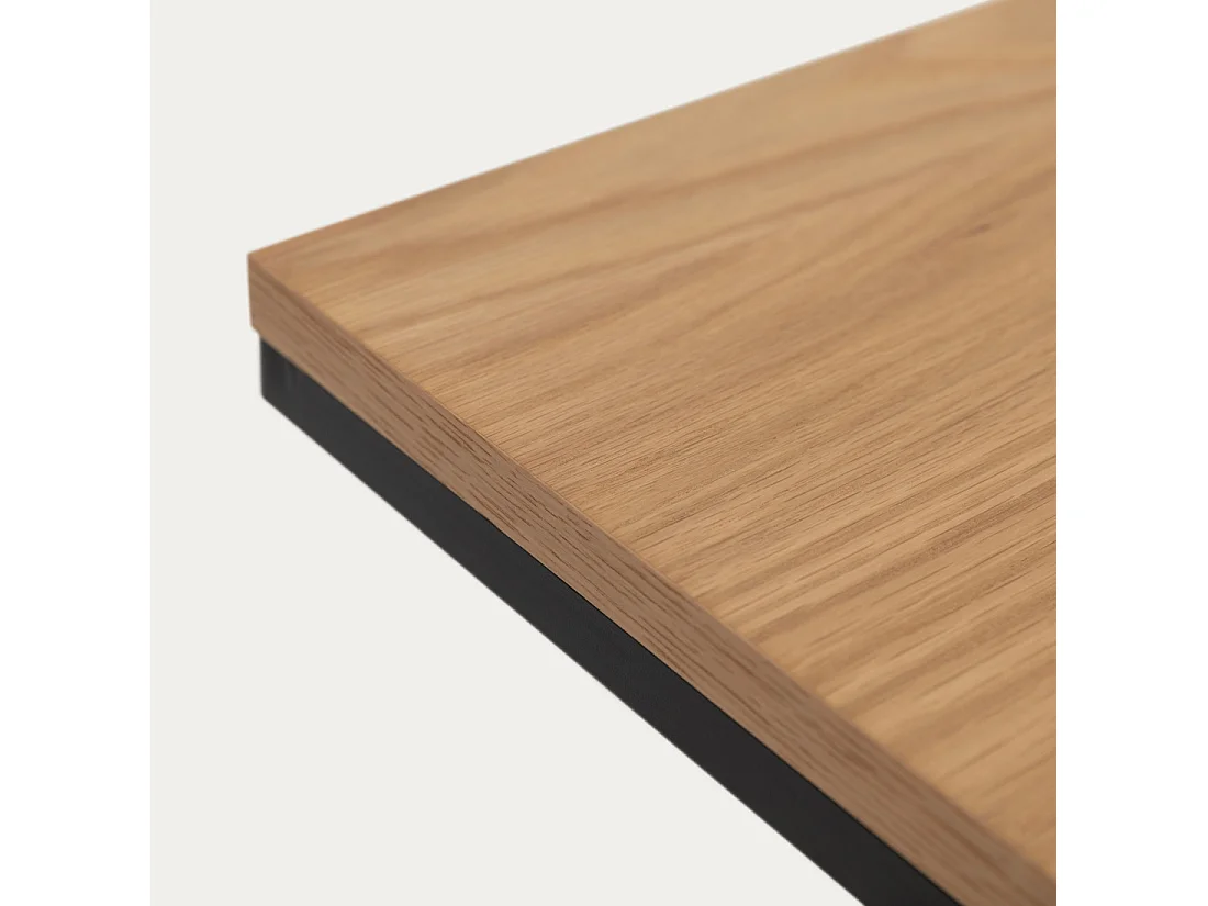 Table d'appoint bois naturel 60 cm x 30 cm-Galia