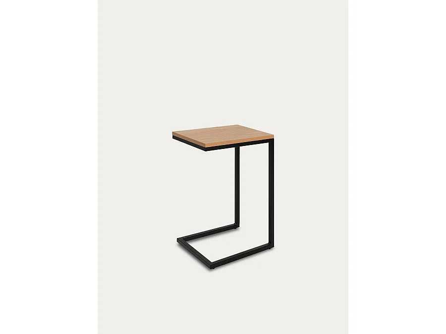 Table d'appoint bois naturel 60 cm x 30 cm-Galia