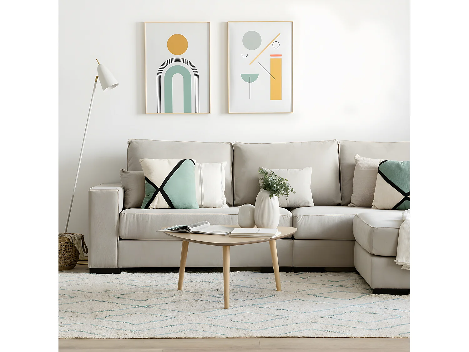 Table basse bois  40 cm x 85 cm-Onoh